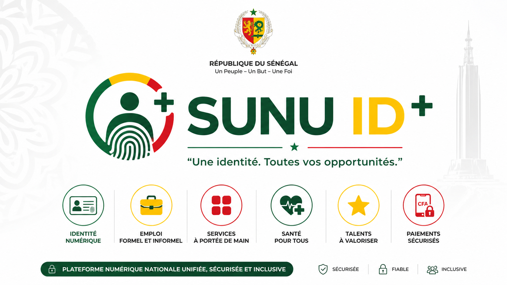 SUNU ID+ – Plateforme Numérique Nationale Unifiée du Sénégal
