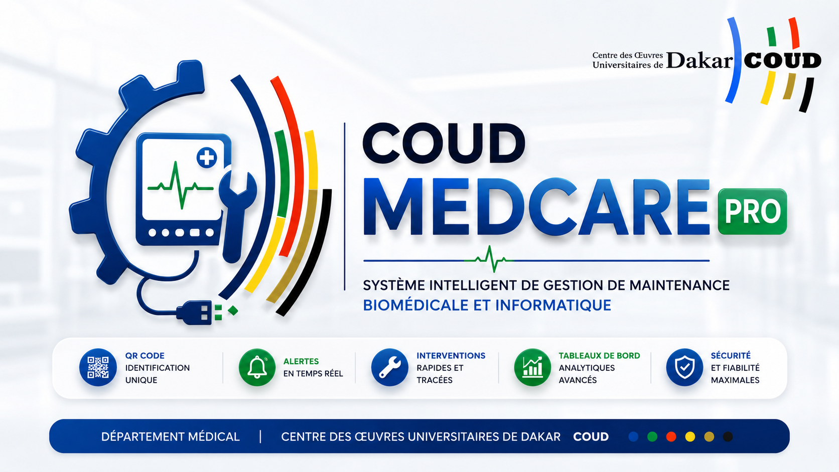 COUD MEDCARE PRO – Système Intelligent de Gestion de Maintenance Biomédicale et Informatique
